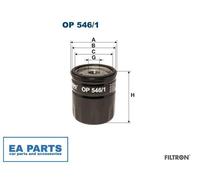 Oil Filter for FORD C-MAX FOCUS C-MAX FOCUS II FOCUS II Saloon FILTRON OP 546/1