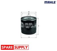 OIL FILTER FOR FORD COURIER BOX BODY/MPV COURIER HATCHBACK VAN MAHLE OC 232
