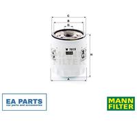 Oil Filter for FORD ESCAPE MAVERICK FIESTA FOCUS C-MAX FOCUS MANN-FILTER W 7015