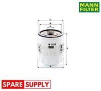 OIL FILTER FOR FORD ESCAPE MAVERICK FIESTA FOCUS C-MAX FOCUS MANN-FILTER W 7015