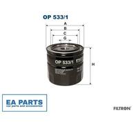 Oil Filter for FORD FORD AUSTRALIA FORD USA FILTRON OP 533/1