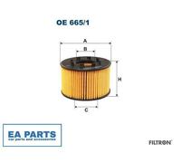 Oil Filter for FORD JAGUAR LDV FILTRON OE 665/1