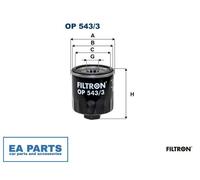 Oil Filter for FORD TRANSIT V363 FILTRON OP 543/3