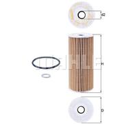 MAHLE OX1048D OIL FILTER