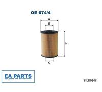 Oil Filter for HYUNDAI AVANTE AZERA EMBERA i30 FILTRON OE 674/4