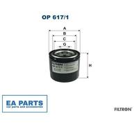 Oil Filter for HYUNDAI KIA FILTRON OP 617/1
