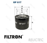Oil Filter for Hyundai KIA Mitsubishi Mazda Subaru Proton Bedford Vauxhall X88