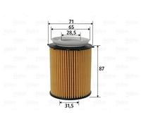 VALEO 586618 Oil filter