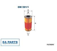 Oil Filter for ISDERA MERCEDES-BENZ FILTRON OM 591/1