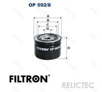 FILTRON OP 592/8 Oil filter