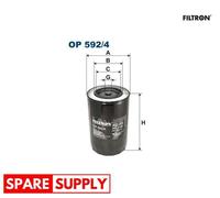 OIL FILTER FOR IVECO ZETA FILTRON OP 592/4