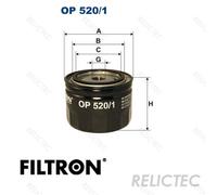 FILTRON OP 520/1 Hydraulic Filter, automatic transmission for ALPINE,ARO