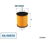 Oil Filter for LAND ROVER BMW FILTRON OE 649/5