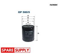 OIL FILTER FOR LAND ROVER DEFENDER CABRIO DEFENDER PICK UP FILTRON OP 580/5
