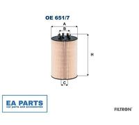 Oil Filter for MERCEDES-BENZ ATEGO 3 FILTRON OE 651/7