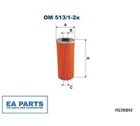 Oil Filter for MERCEDES-BENZ MK NG SK O FILTRON OM 513/1-2x