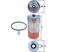 MAHLE ORIGINAL OX 78D Oil filter