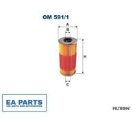 Oil Filter for MERCEDES-BENZ W124 C140 W210 S210 FILTRON OM 591/1