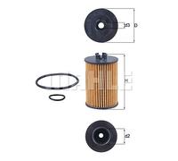 OIL FILTER FOR MERCEDES-BENZ W169 W245 MAHLE OX 382D