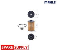 OIL FILTER FOR MERCEDES-BENZ W169 W245 MAHLE OX 382D