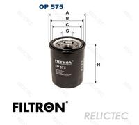 FILTRON Oil filter Spin-on Filter OP 575 Engine oil filter OPEL,FORD,FIAT,Corsa B Schrägheck (S93),Astra F CC (T92),VECTRA B (36_)