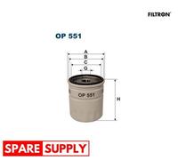 OIL FILTER FOR OPEL 1900 A ASCONA B ASCONA C CORSA A FILTRON OP 551