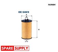 OIL FILTER FOR OPEL ASTRA J ASTRA J COUPE, ASTRA J GTC FILTRON OE 648/9 NEW