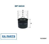 Oil Filter for RENAULT 21 CLIO DUSTER ESPACE FILTRON OP 643/4