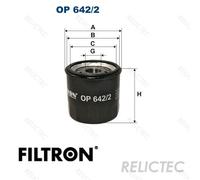 FILTRON OP 642/2 Oil filter