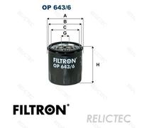 FILTRON OP 643/6 Oil filter