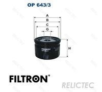 FILTRON OP 643/3 Oil filter