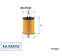 Oil Filter for ROLLS-ROYCE BMW FILTRON OE 672/8
