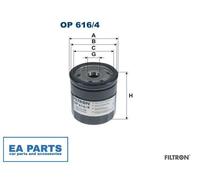 Oil Filter for SKODA FABIA RAPID FILTRON OP 616/4