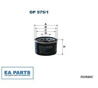 Oil Filter for SMART FORTWO Cabrio FORTWO Coupe FILTRON OP 575/1