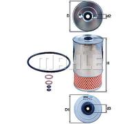 Oil Filter fits MERCEDES C250 W202 2.5D 93 to 94 OM605.910 Mahle 6011800009 New