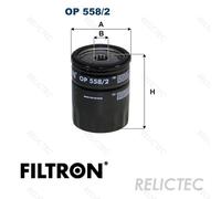 FILTRON OP 558/2 Oil Filter for SUBARU
