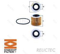 Mahle Oil Filter OX416D1 fits Toyota Avensis Auris - Genuine Part