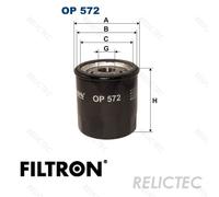 FILTRON OP 572 Oil filter