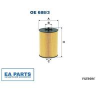 Oil Filter for VW ARTEON BEETLE BORA CADDY FILTRON OE 688/3