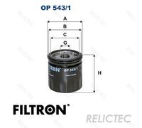 FILTRON OP 543/1 Oil filter