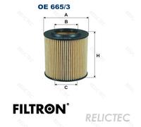 FILTRON OE 665/3 Oil filter