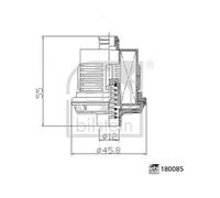 FEBI BILSTEIN 180085 Multi-Plate Clutch (All-Wheel Drive) Hydraulic Filter
