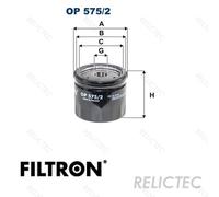FILTRON OP 575/2 Oil filter