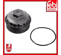 febi bilstein 39698 Cap for oil filter housing, with sealing ring, pack of one