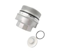Oil Filter Housing Cap Assembly with Drain Plug Compatible with Sienna Venza Avalon (Part Numbers 15643-31050 15620-31060)(1 Set)