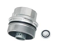 Oil Filter Housing Cap Assembly with Oil Plug Drain Compatible with Toyota Avalon Camry Corolla Highlander Matrix Prius RAV4 Sienna Tacoma Venza Replace 15620-40030 1562040030