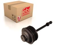 Febi Bilstein 173133 - Oil Filter Housing Cap, Black