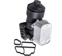 Oil Filter Housing + Cooler Cap & Gasket Kit for Audi A3 VW Golf VI Seat Exeo