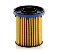 MANN-FILTER Oil Filter Insert HU 8016 - 70mm OD 27mm ID 73mm H - for Opel Astra K, Astra K Estate