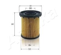 ASHIKA 10-ECO161 Oil filter